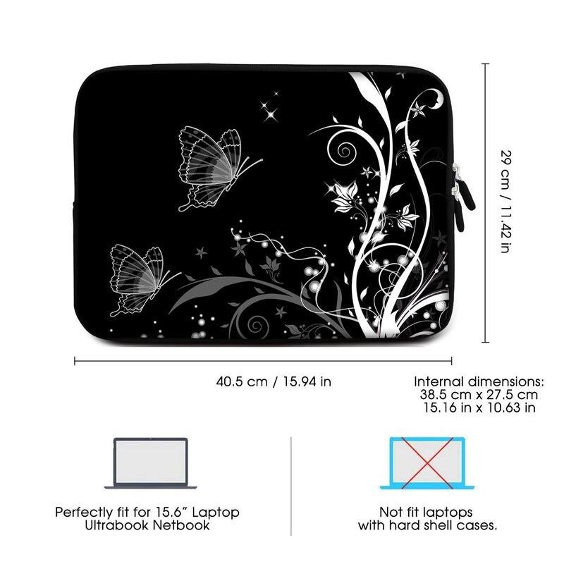 Sidorenko Laptoptasche aus Neopren im Schmetterlingdesign - MaxLVL