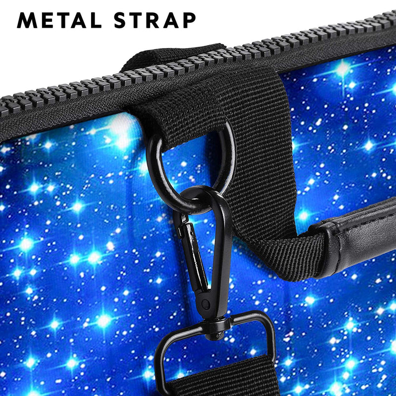 Sidorenko Laptoptasche aus Canvas im Sternendesign | mit Zubehörfach - MaxLVL