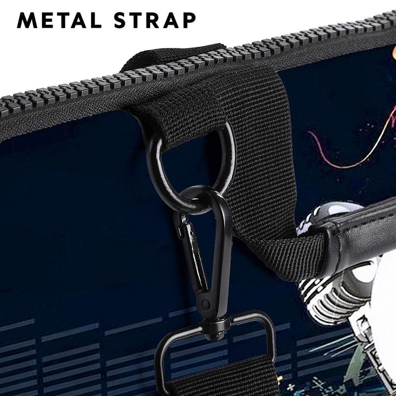 Sidorenko Laptoptasche aus Canvas im Notenschlüsseldesign | mit Zubehörfach - MaxLVL