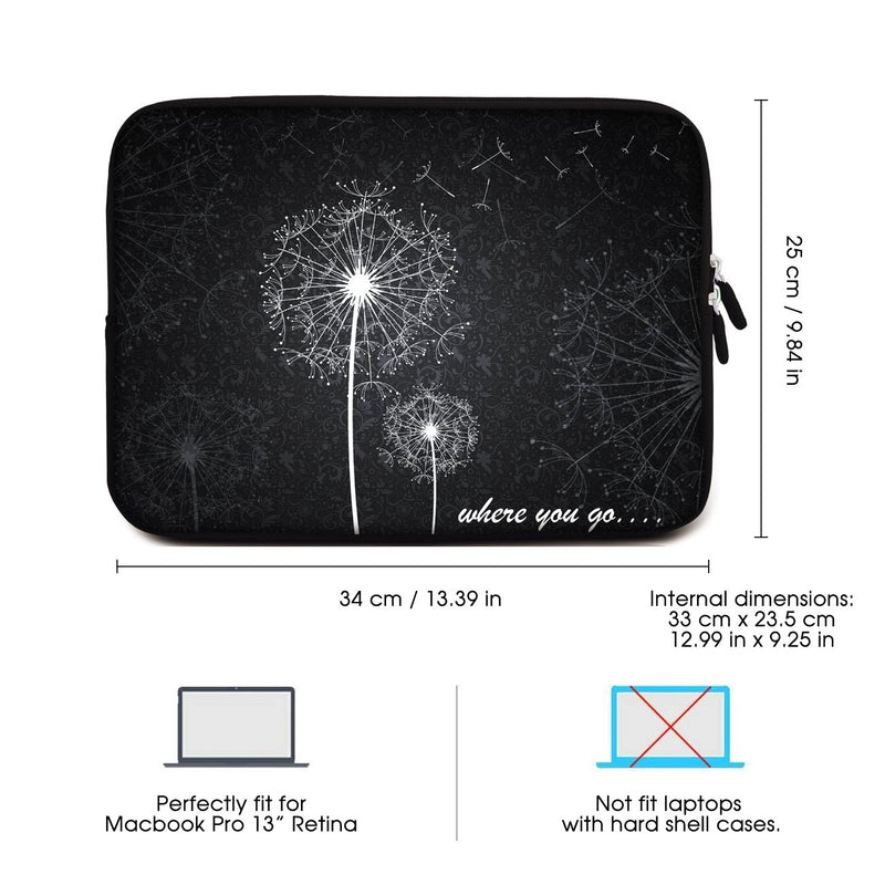 Sidorenko Laptoptasche aus Neopren im Pusteblumendesign - MaxLVL